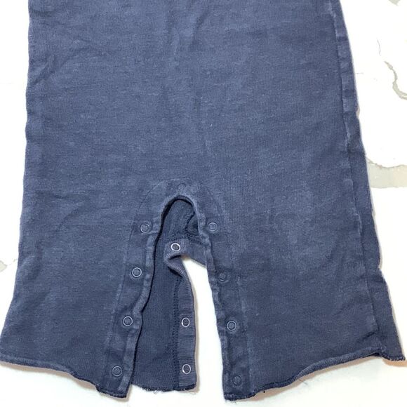 OLD NAVY | Boys Navy Blue Warm Romper Jumper Embroidered Dog - Picture 4 of 7